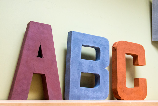 Preformed Cardboard Letters