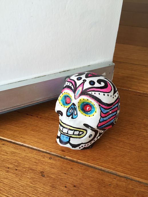 ShapeCrete skull doorstop