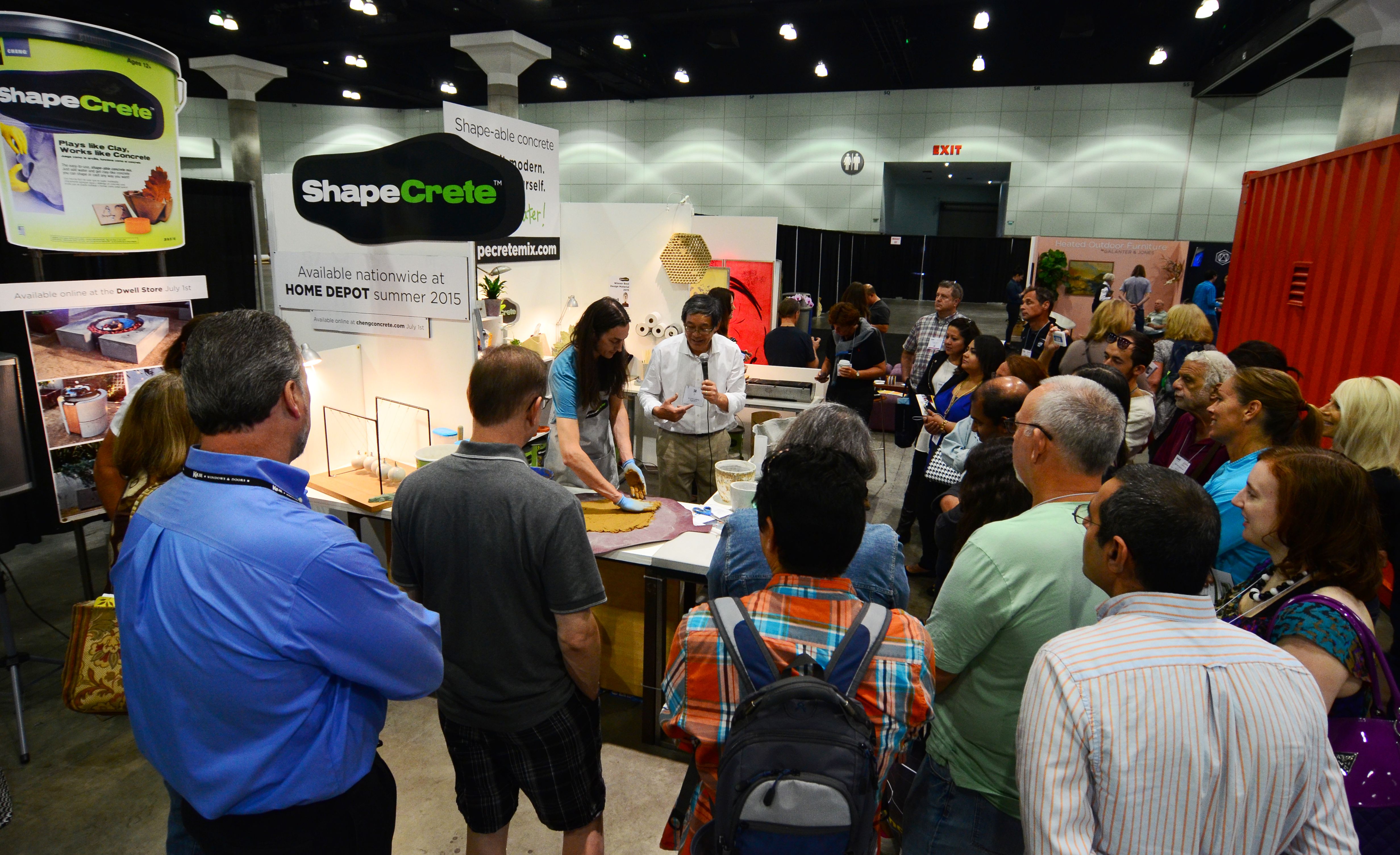 Demos at ShapeCrete Booth, Dwell on Design 2015