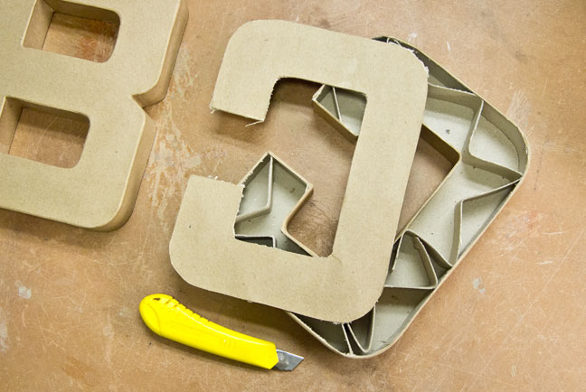 Preformed Cardboard Letters | ShapeCrete